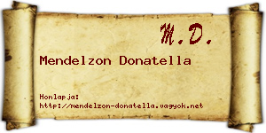 Mendelzon Donatella névjegykártya